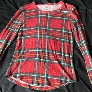 Victorias Secret Pink Plaid Pajama Top